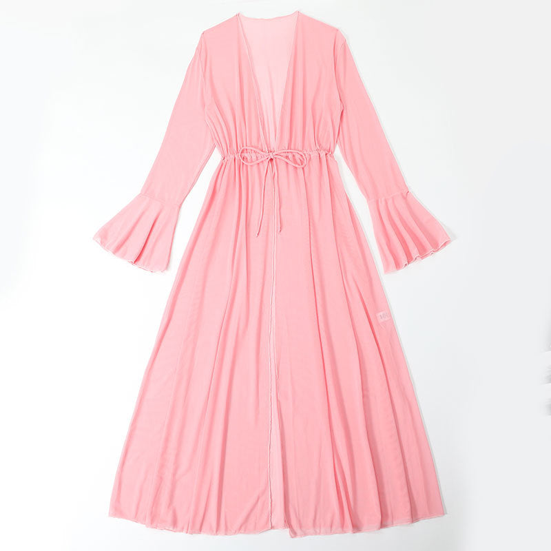 Sleeveless Swimsuit Bikini Set Padded Swimwear Sexy Bikini Women Mesh Shawl Bella Mia